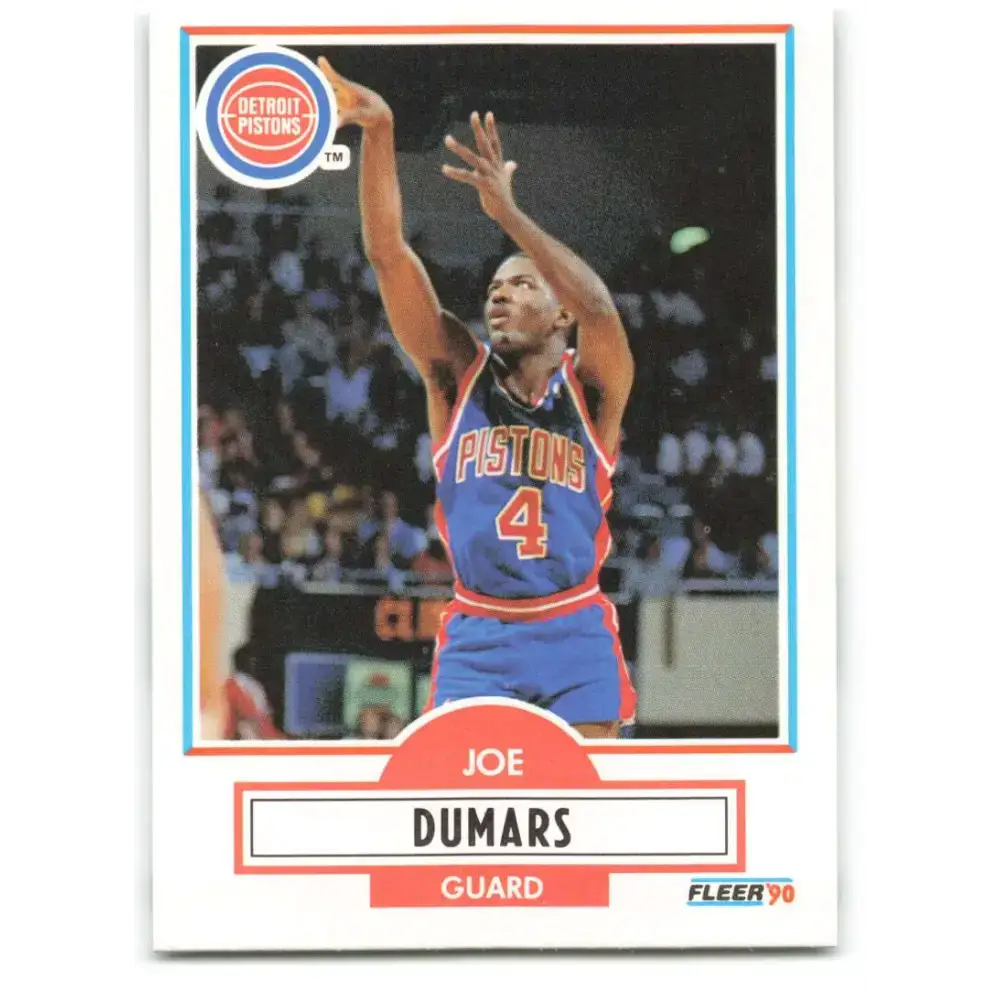 1990-91 Fleer #55 Joe Dumars EX Excellent Detroit Pistons Basketball Card - Basketball Card Single