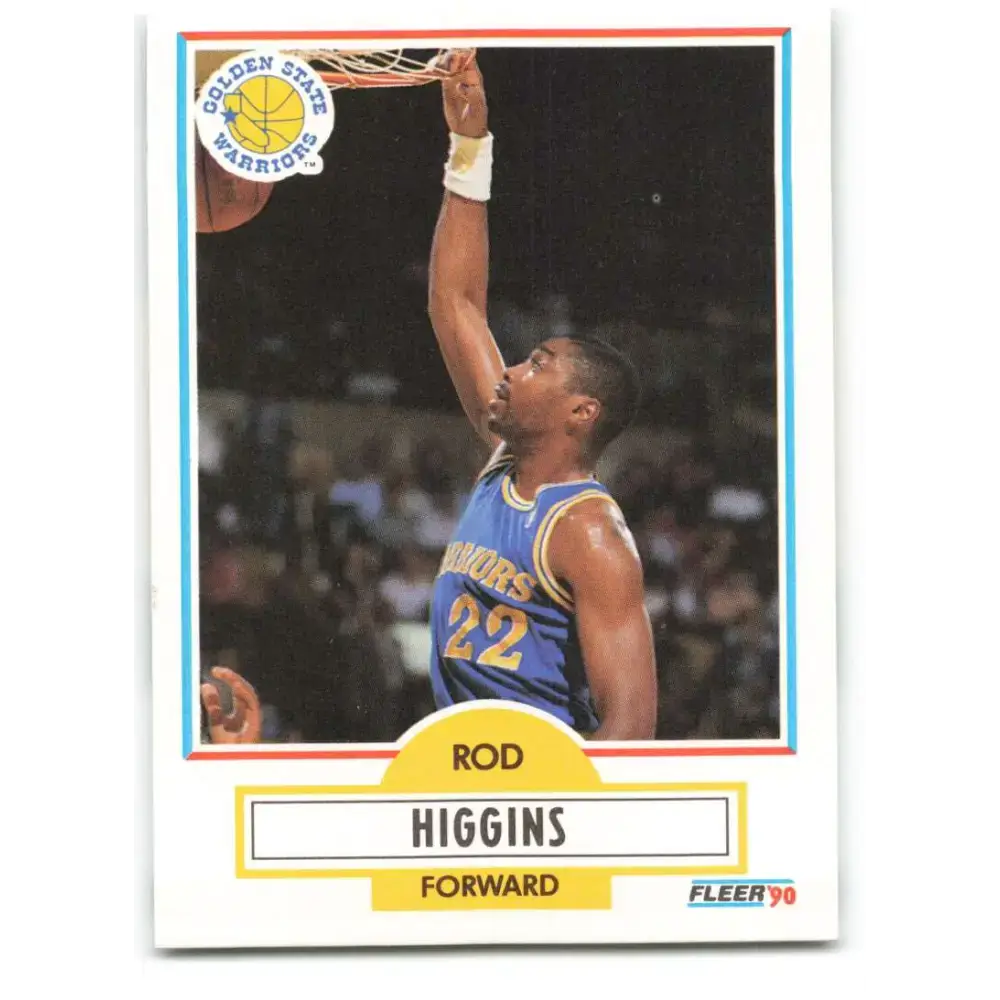 1990-91 Fleer #64 Rod Higgins EX Excellent Golden State Warriors Basketball Card - Basketball Card Single