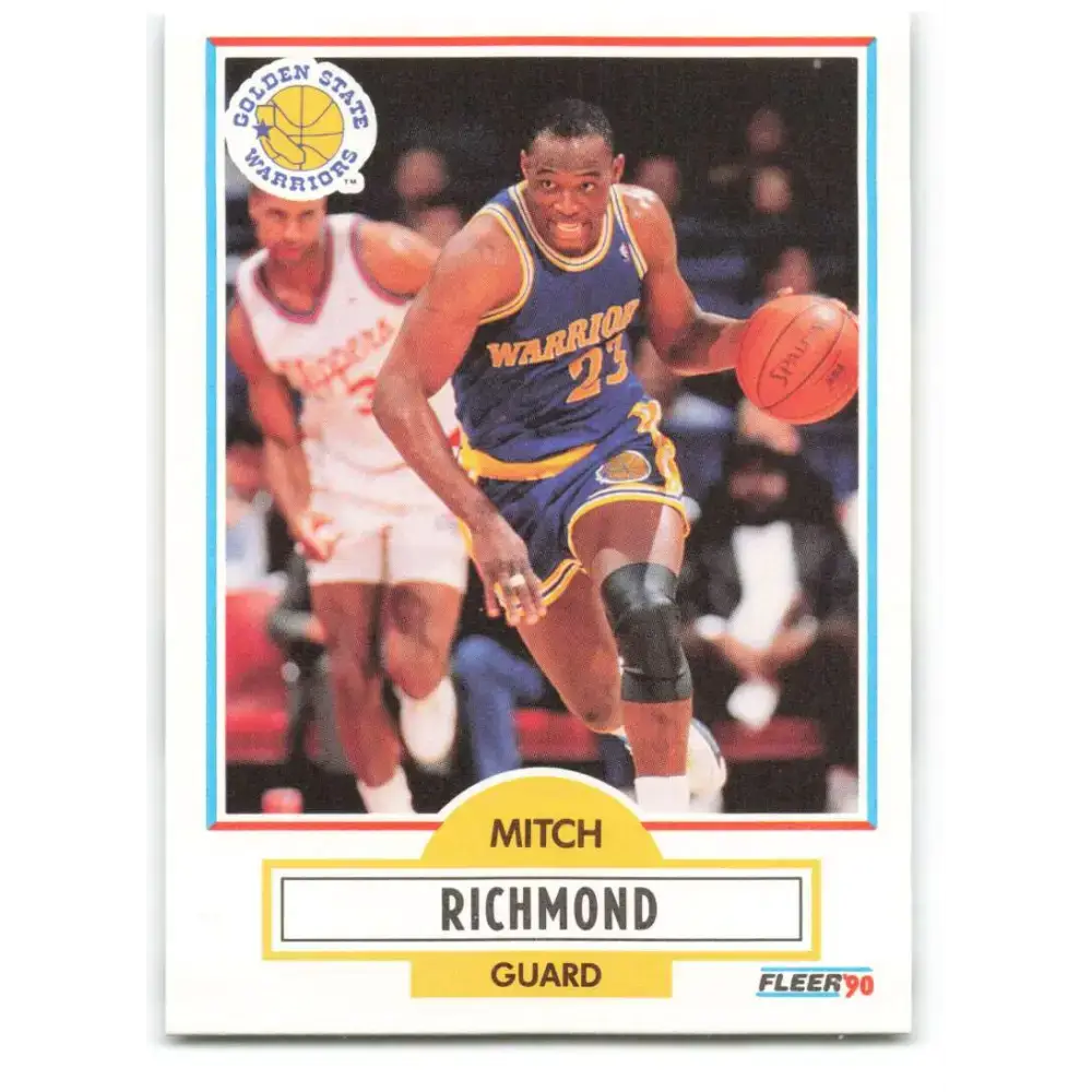 1990-91 Fleer #67 Mitch Richmond EX Excellent Golden State Warriors Basketball Card - Basketball Card Single