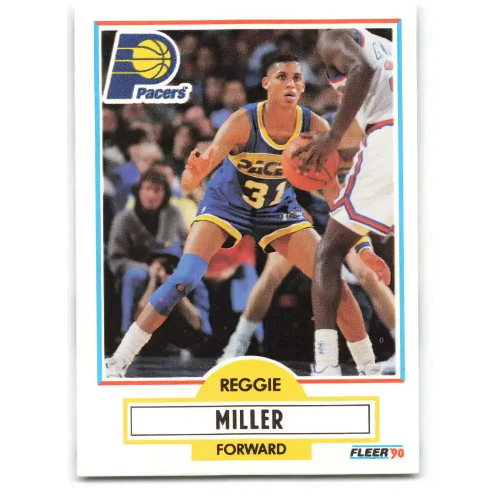 1990-91 Fleer #78 Reggie Miller EX Excellent Indiana Pacers Basketball Card - Basketball Card Single
