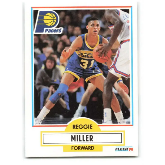 1990-91 Fleer #78 Reggie Miller EX Excellent Indiana Pacers Basketball Card