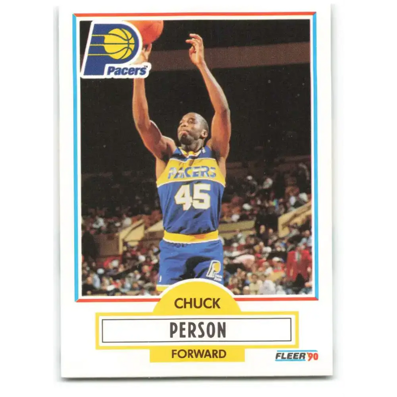 1990-91 Fleer #79 Chuck Person EX Excellent Indiana Pacers Basketball Card - Basketball Card Single