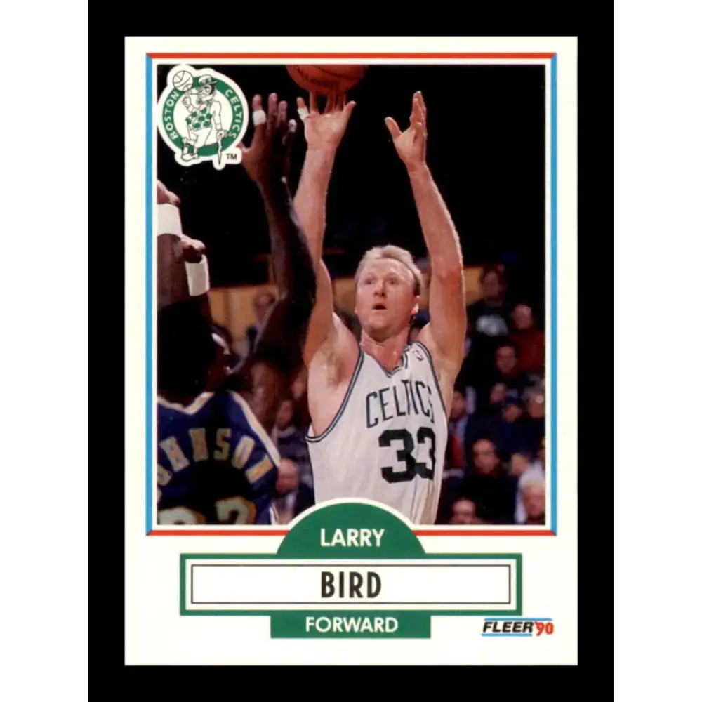 1990-91 Fleer #8 Larry Bird EX Excellent Boston Celtics Basketball Card - Basketball Card Single