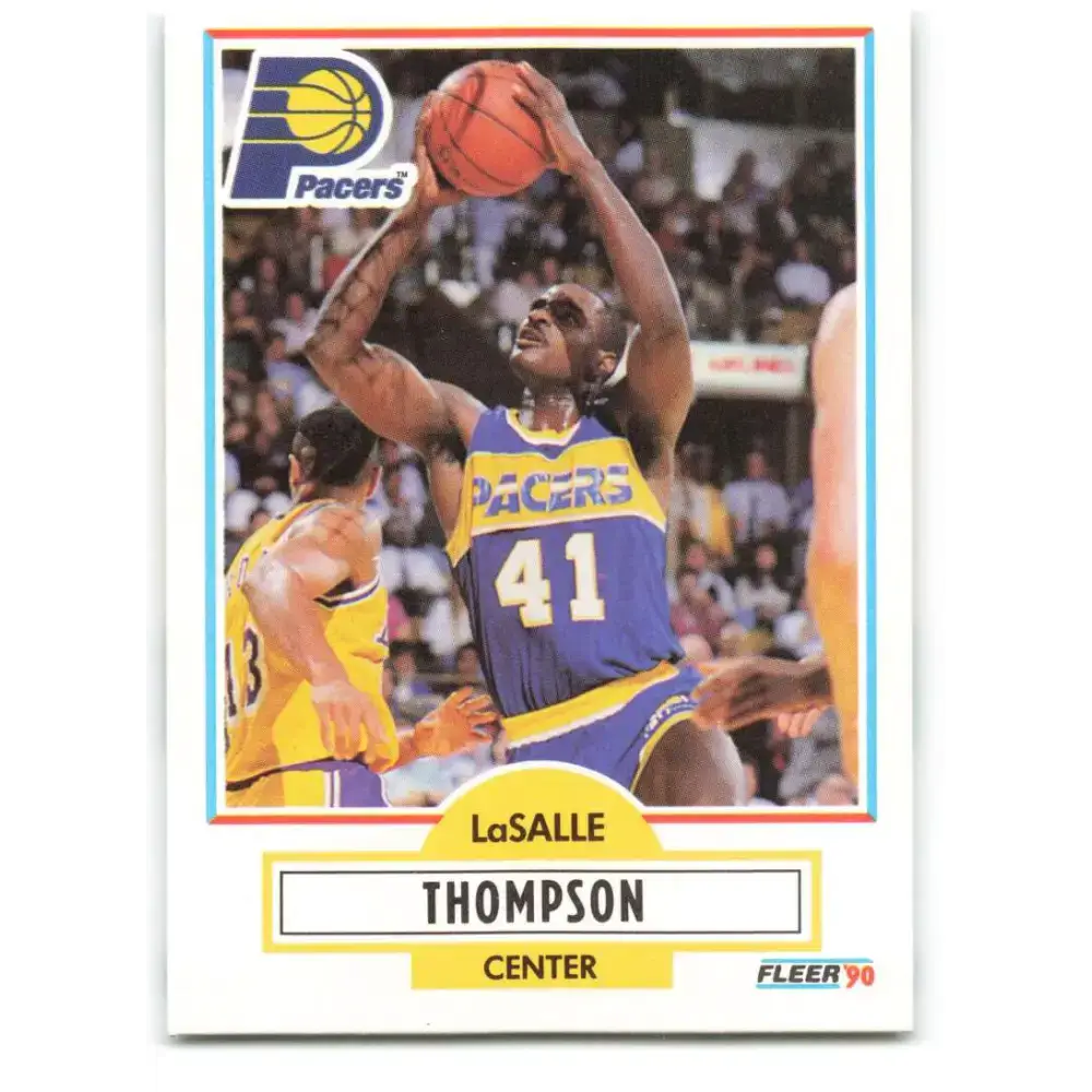 1990-91 Fleer #83 LaSalle Thompson EX Excellent Indiana Pacers Basketball Card - Basketball Card Single