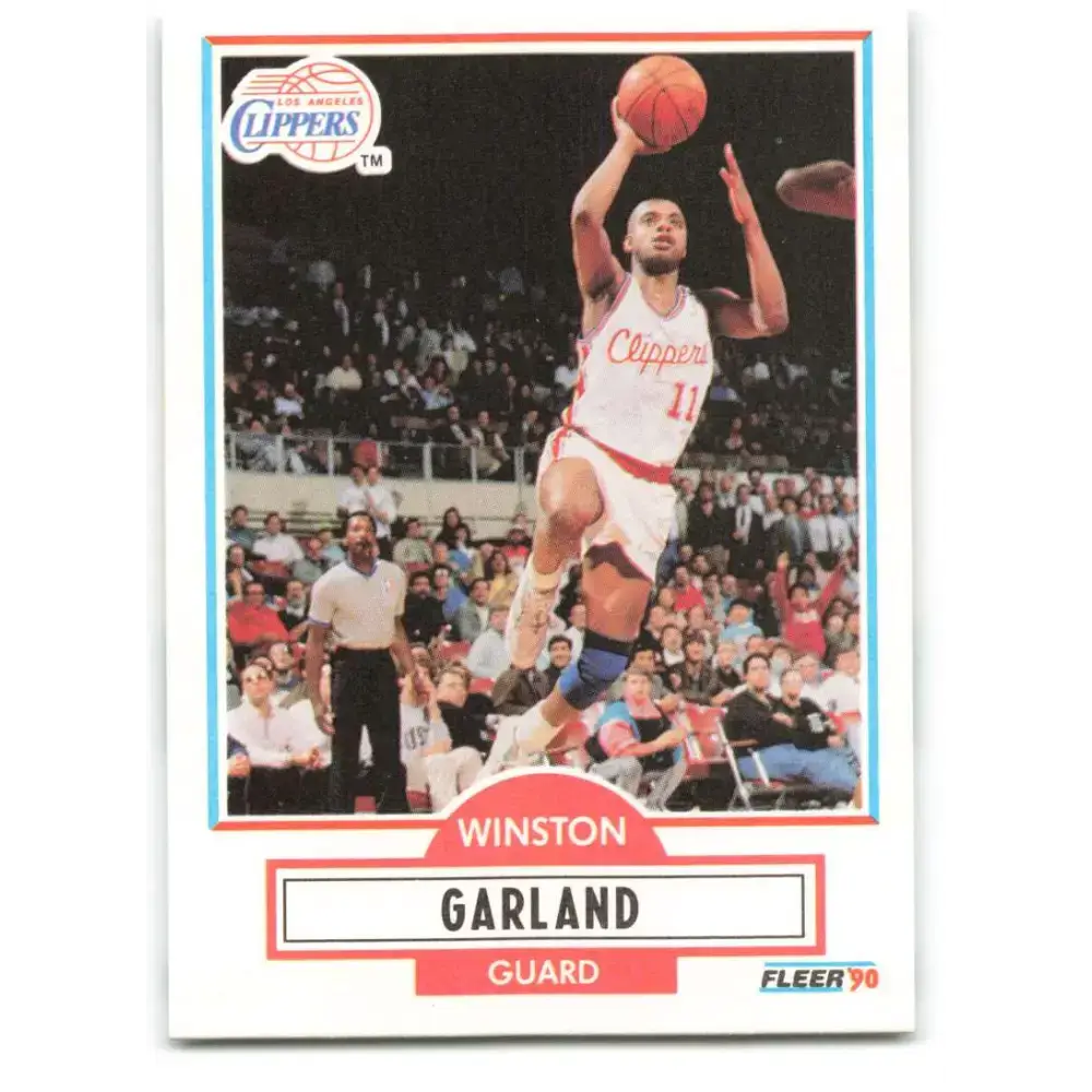 1990-91 Fleer #85 Winston Garland EX Excellent Los Angeles Clippers Basketball Card - Basketball Card Single