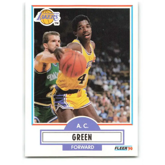 1990-91 Fleer #92 A.C. Green EX Excellent Los Angeles Lakers Basketball Card