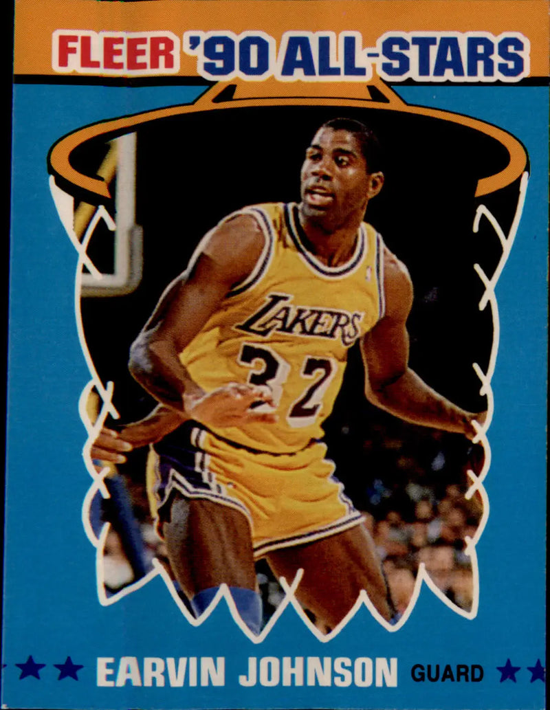 1990-91 Fleer All-Stars #4 Earvin Johnson - Basketball Card Single