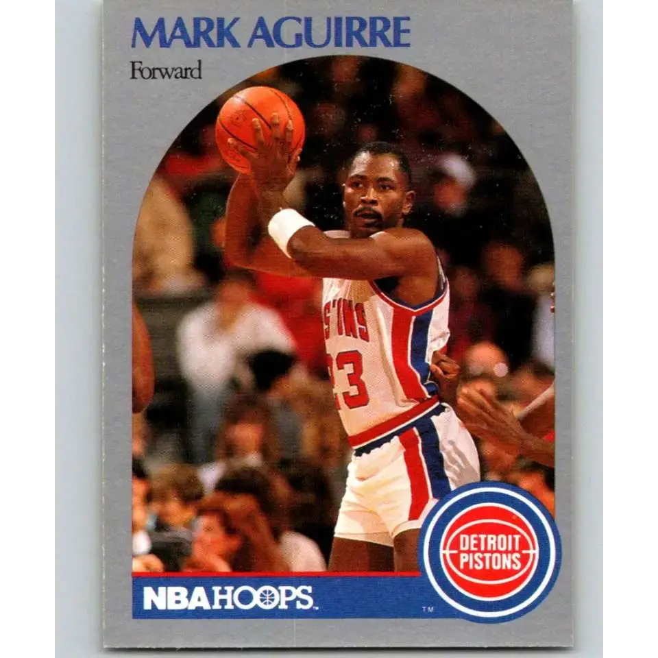 1990-91 Hoops #101 Mark Aguirre NM-MT Detroit Pistons Basketball Card - Basketball Card Single