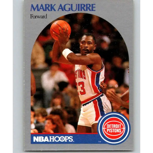 1990-91 Hoops #101 Mark Aguirre NM-MT Detroit Pistons Basketball Card - Basketball Card Single