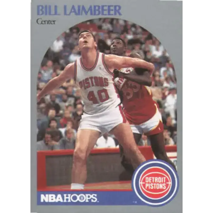 1990-91 Hoops #108 Bill Laimbeer NM-MT Detroit Pistons Basketball Card - Basketball Card Single