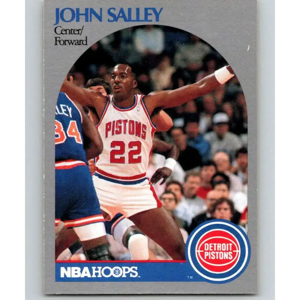 1990-91 Hoops #110 John Salley NM-MT Detroit Pistons Basketball Card - Basketball Card Single