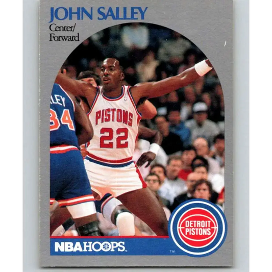 1990-91 Hoops #110 John Salley NM-MT Detroit Pistons Basketball Card - Basketball Card Single