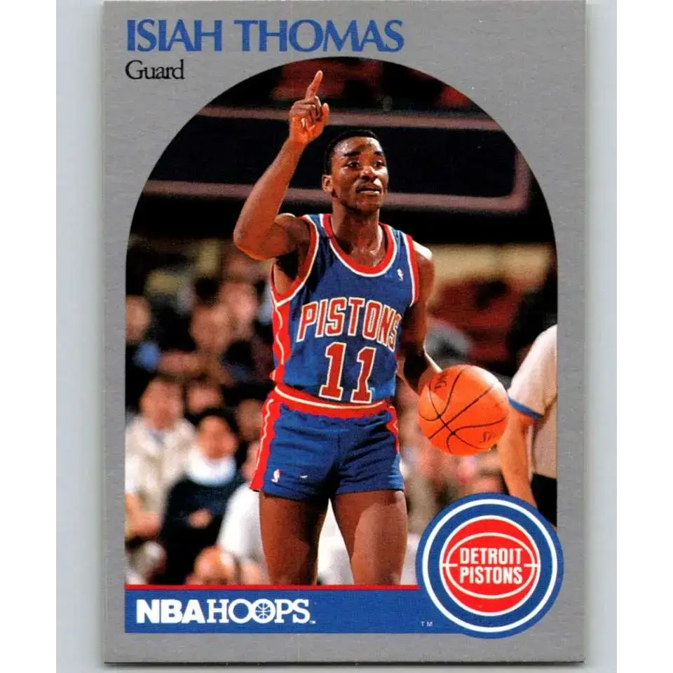 1990-91 Hoops #111 Isiah Thomas NM-MT Detroit Pistons Basketball Card - Basketball Card Single
