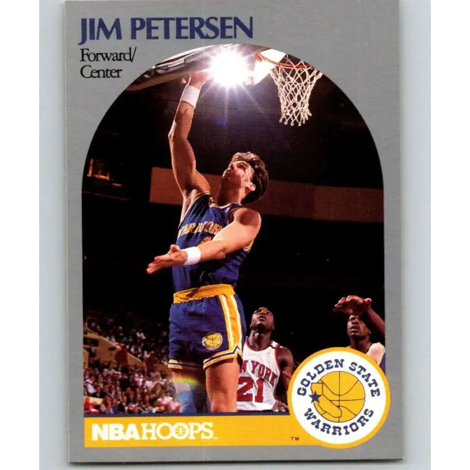 1990-91 Hoops #117 Jim Petersen NM-MT Golden State Warriors Basketball Card - Basketball Card Single