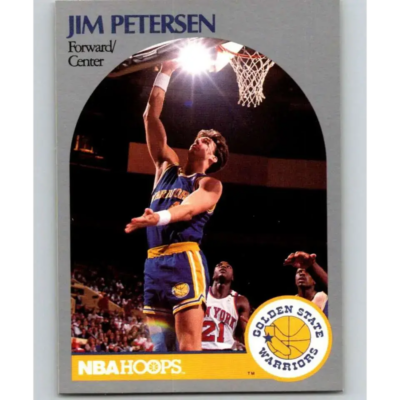 1990-91 Hoops #117 Jim Petersen NM-MT Golden State Warriors Basketball Card - Basketball Card Single