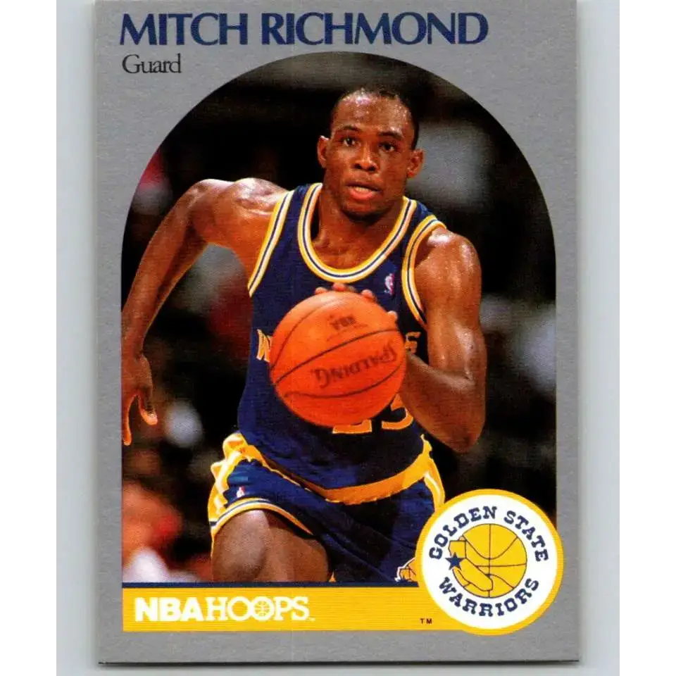 1990-91 Hoops #118 Mitch Richmond NM-MT Golden State Warriors Basketball Card - Basketball Card Single
