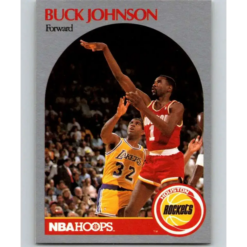 1990-91 Hoops #125 Buck Johnson NM-MT Houston Rockets Basketball Card - Basketball Card Single