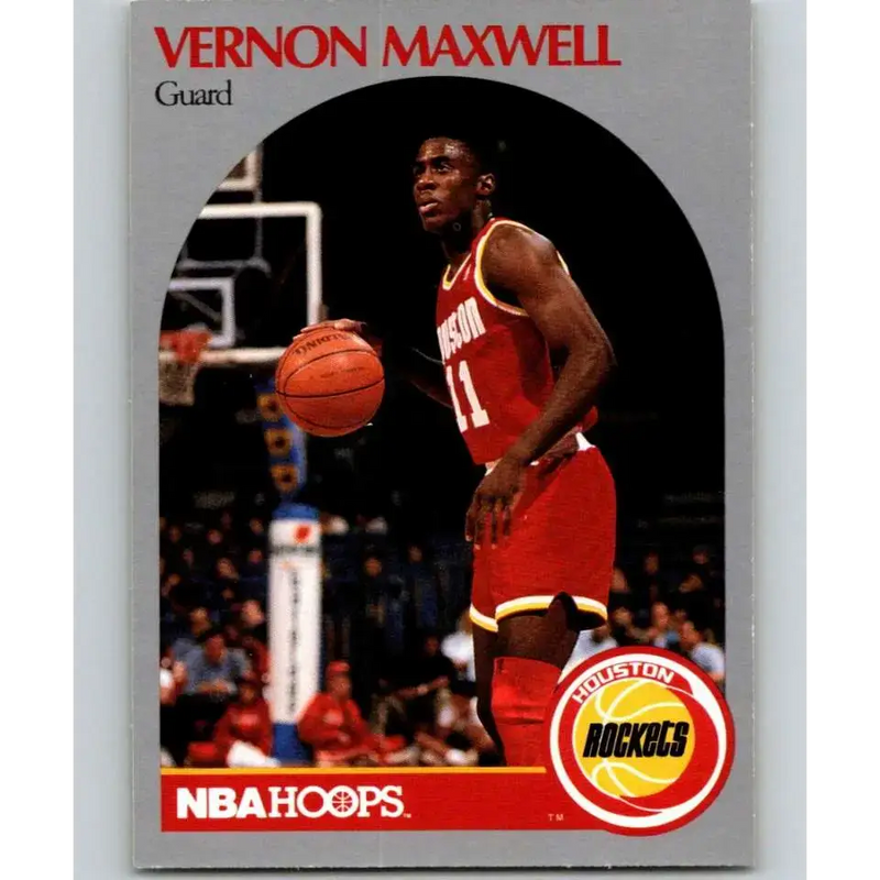 1990-91 Hoops #126 Vernon Maxwell NM-MT Houston Rockets Basketball Card - Basketball Card Single