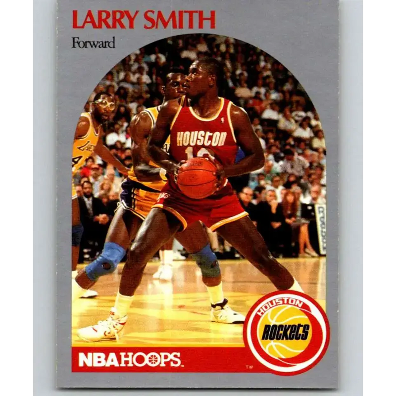 1990-91 Hoops #128 Larry Smith NM-MT Houston Rockets Basketball Card - Basketball Card Single