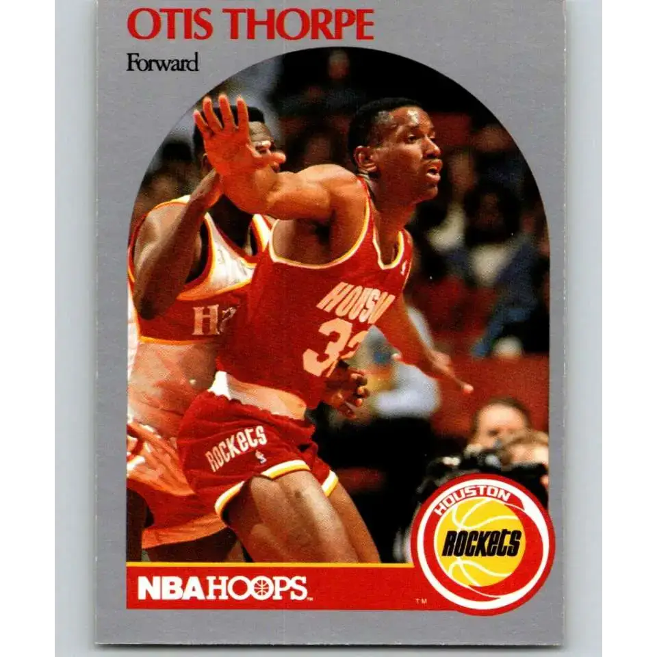 1990-91 Hoops #129 Otis Thorpe NM-MT Houston Rockets Basketball Card - Basketball Card Single
