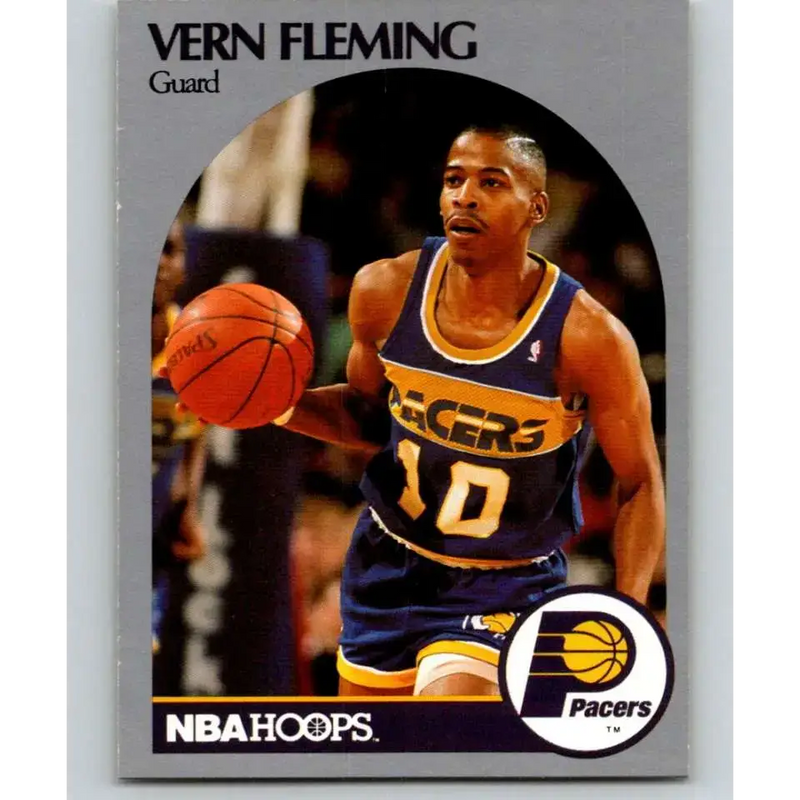 1990-91 Hoops #133 Vern Fleming NM-MT Indiana Pacers Basketball Card - Basketball Card Single