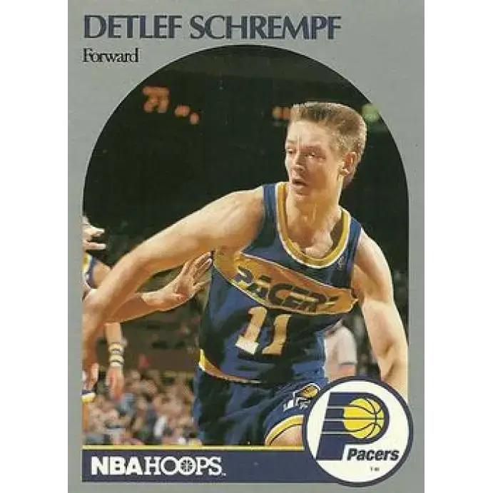 1990-91 Hoops #138 Detlef Schrempf NM-MT Indiana Pacers Basketball Card - Basketball Card Single