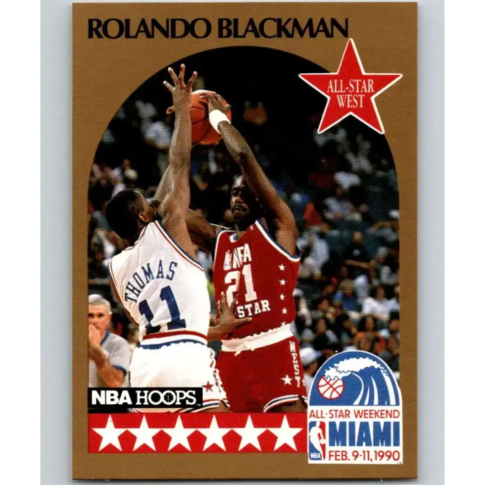 1990-91 Hoops #14 Rolando Blackman AS NM-MT SP Dallas Mavericks Basketball Card - Basketball Card Single