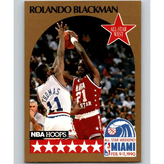1990-91 Hoops #14 Rolando Blackman AS NM-MT SP Dallas Mavericks Basketball Card - Basketball Card Single