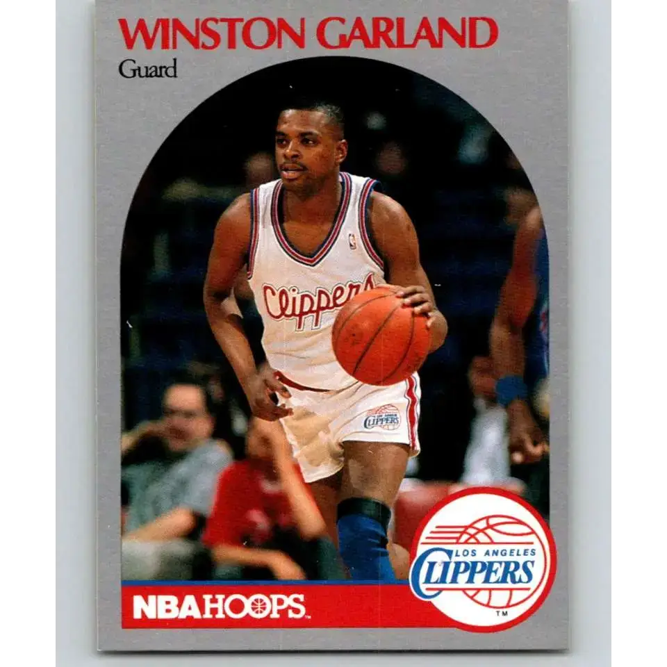 1990-91 Hoops #143 Winston Garland NM-MT Los Angeles Clippers Basketball Card - Basketball Card Single