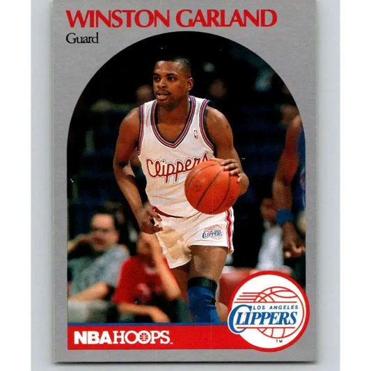 1990-91 Hoops #143 Winston Garland NM-MT Los Angeles Clippers Basketball Card - Basketball Card Single