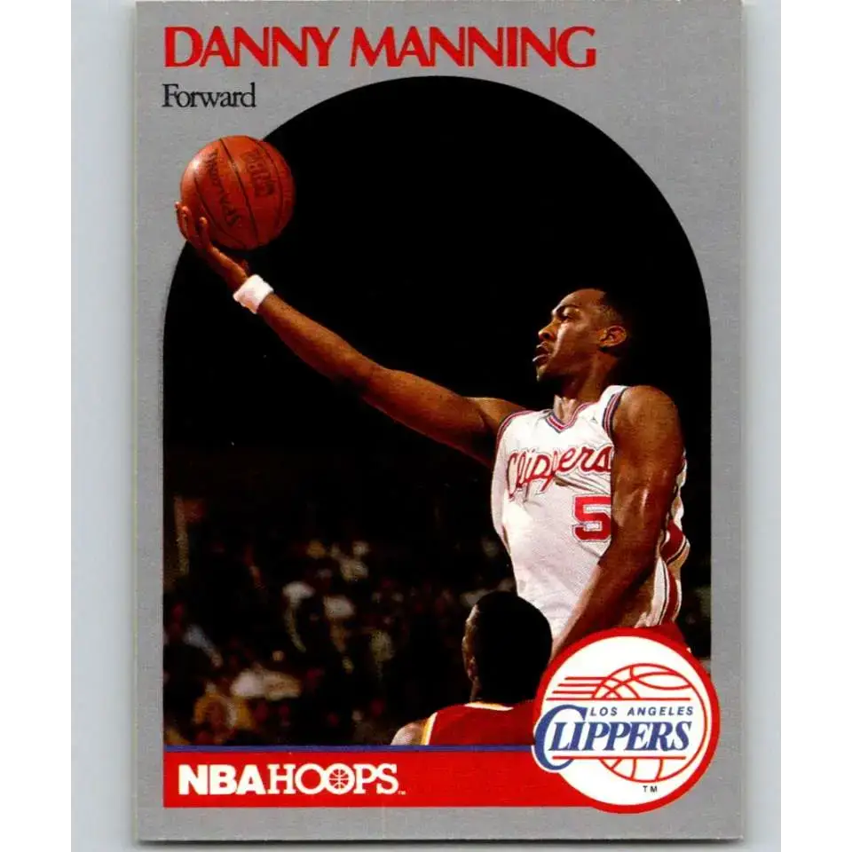 1990-91 Hoops #147 Danny Manning NM-MT Los Angeles Clippers Basketball Card - Basketball Card Single