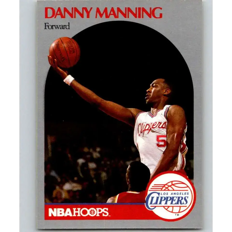 1990-91 Hoops #147 Danny Manning NM-MT Los Angeles Clippers Basketball Card - Basketball Card Single