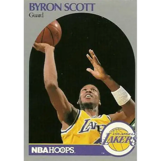 1990-91 Hoops #159 Byron Scott NM-MT Los Angeles Lakers Basketball Card - Basketball Card Single