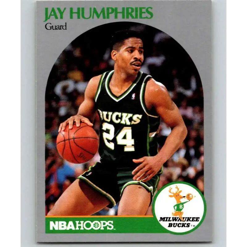 1990-91 Hoops #175 Jay Humphries NM-MT Milwaukee Bucks Basketball Card - Basketball Card Single