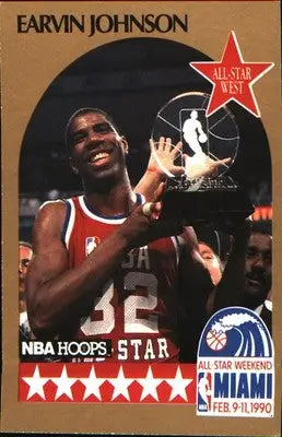 1990-91 Hoops #18 Earvin Johnson - Basketball Card Single