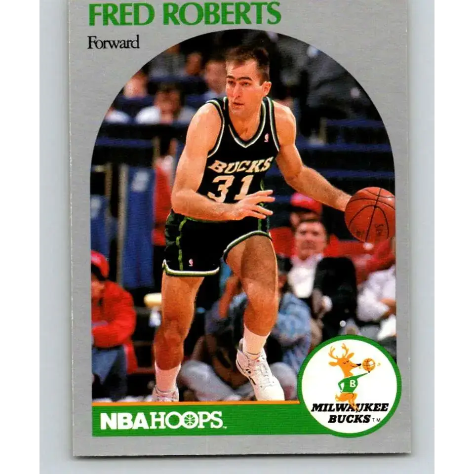 1990-91 Hoops #181 Fred Roberts NM-MT Milwaukee Bucks Basketball Card - Basketball Card Single
