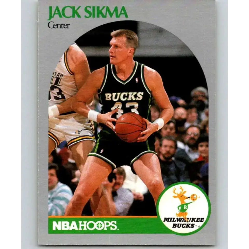 1990-91 Hoops #183 Jack Sikma NM-MT Milwaukee Bucks Basketball Card - Basketball Card Single