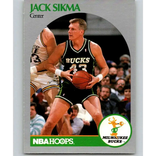 1990-91 Hoops #183 Jack Sikma NM-MT Milwaukee Bucks Basketball Card - Basketball Card Single