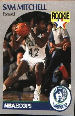 1990-91 Hoops #188 Sam Mitchell Rookie RC - Basketball Card Single