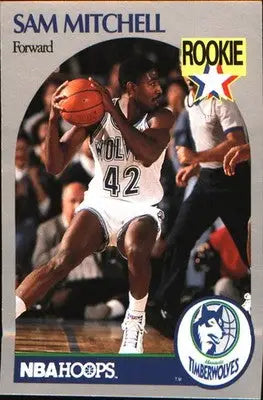 1990-91 Hoops #188 Sam Mitchell Rookie RC - Basketball Card Single