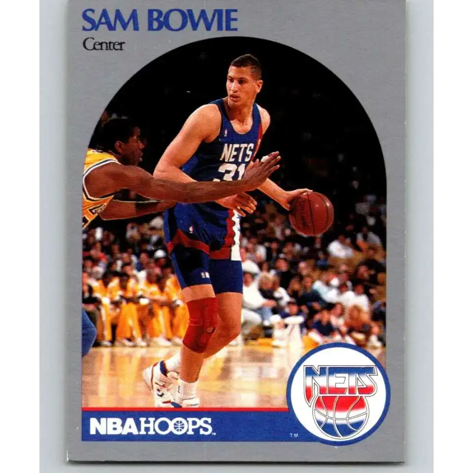 1990-91 Hoops #194 Sam Bowie NM-MT New Jersey Nets Basketball Card - Basketball Card Single