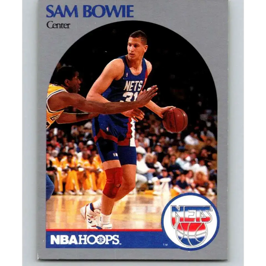 1990-91 Hoops #194 Sam Bowie NM-MT New Jersey Nets Basketball Card - Basketball Card Single