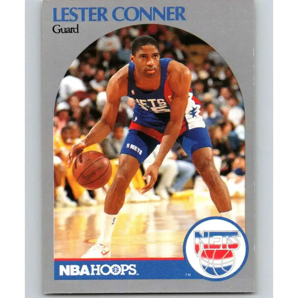 1990-91 Hoops #195 Lester Conner NM-MT New Jersey Nets Basketball Card - Basketball Card Single
