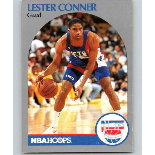 1990-91 Hoops #195 Lester Conner NM-MT New Jersey Nets Basketball Card - Basketball Card Single