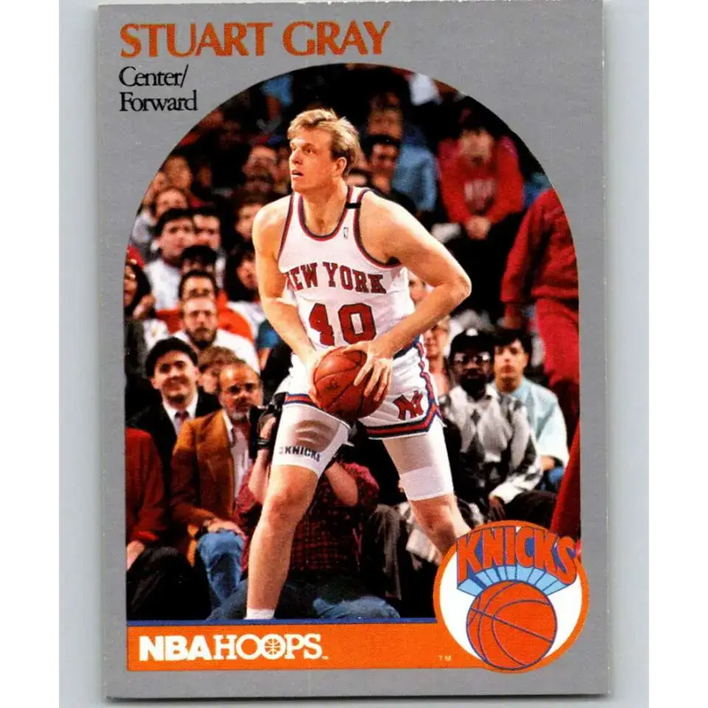 1990-91 Hoops #204 Stuart Gray NM-MT New York Knicks Basketball Card - Basketball Card Single
