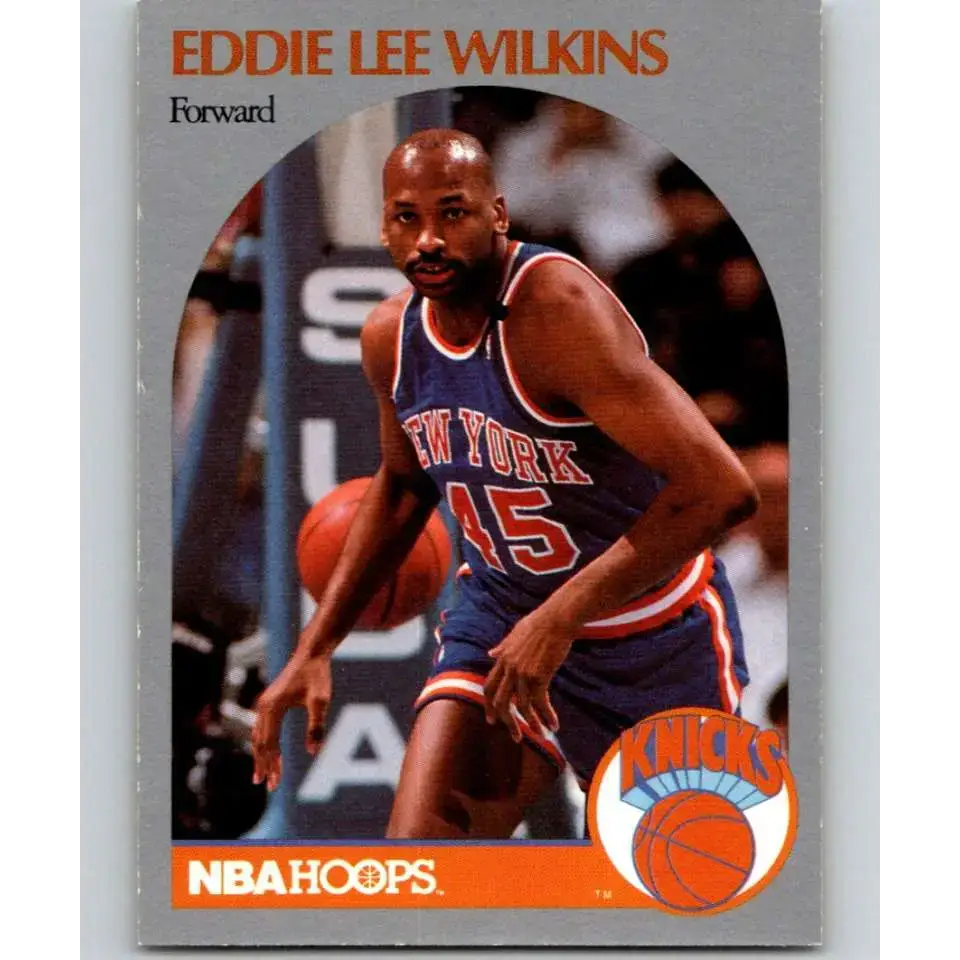 1990-91 Hoops #211 Eddie Lee Wilkins NM-MT New York Knicks Basketball Card - Basketball Card Single