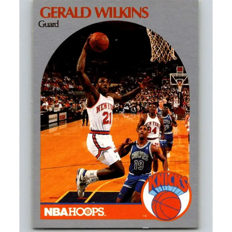 1990-91 Hoops #212 Gerald Wilkins NM-MT New York Knicks Basketball Card - Basketball Card Single
