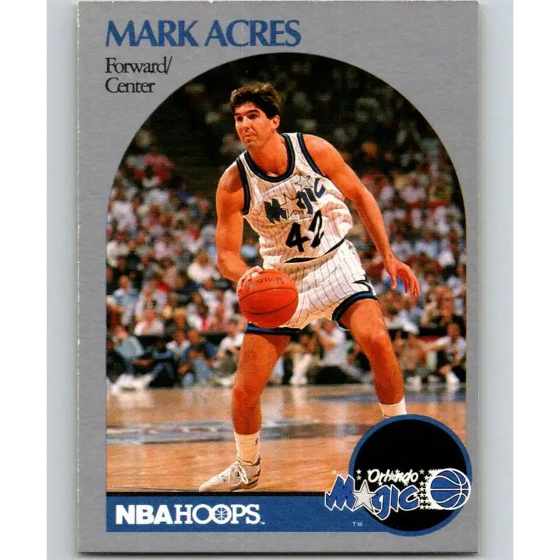 1990-91 Hoops #213 Mark Acres NM-MT Orlando Magic Basketball Card - Basketball Card Single
