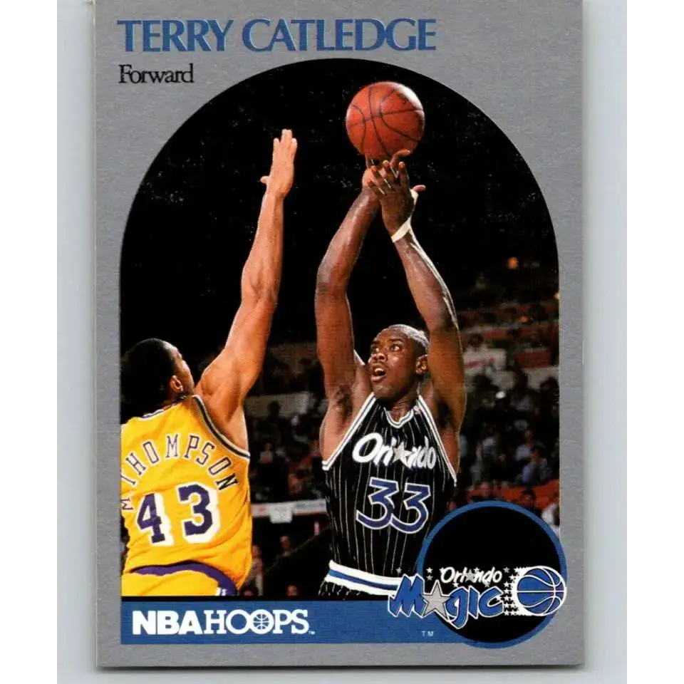 1990-91 Hoops #216 Terry Catledge NM-MT Orlando Magic Basketball Card - Basketball Card Single