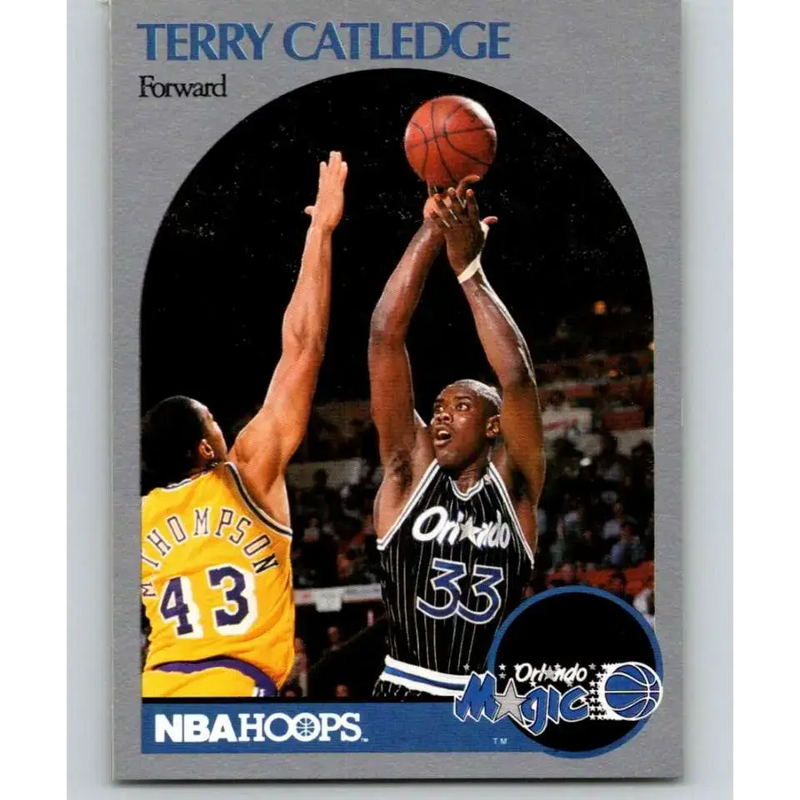 1990-91 Hoops #216 Terry Catledge NM-MT Orlando Magic Basketball Card - Basketball Card Single
